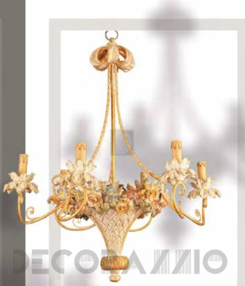 Светильник потолочный подвесной (Люстра) Roberto Giovannini CHANDELIER ‘700 FRENCH - BASKETFUL OF FLOWERS - 532 P