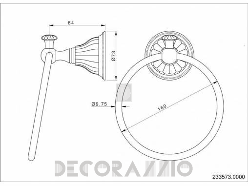 Держатель для полотенец Mestre Porcelain - 233573.0000.50