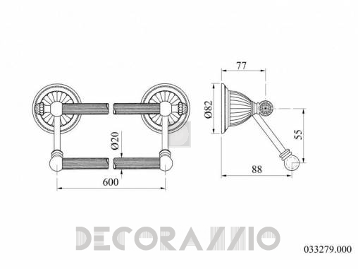 Держатель для полотенец Mestre Artica - 033279.000.50