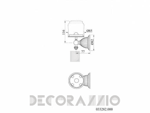 Стакан для зубных щеток Mestre Artica - 033282.000.01