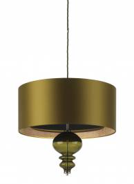 Светильник  потолочный подвесной (Люстра) Heathfield & Co Bolshoi, Bolshoi Olive Base Glass Pendant
