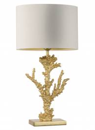 Светильник  настольный  (Настольная лампа) Heathfield & Co Coral, Coral Gold Leaf Table Lamp