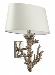 Светильник  настенный накладной (Бра) Heathfield & Co Coral, Coral Nickel Wall Light