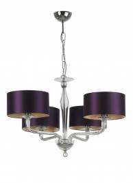 Светильник  потолочный подвесной (Люстра) Heathfield & Co Czarina, Czarina Four Arm purple