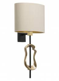 Светильник  настенный накладной (Бра) Heathfield & Co Dali, Dali Brass Black Wall Light