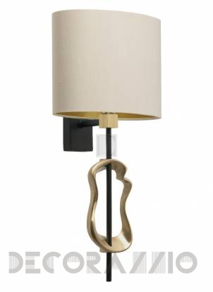 Светильник настенный накладной (Бра) Heathfield & Co Dali - Dali Brass Black Wall Light