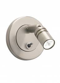 Светильник  настенный накладной (Бра) Heathfield & Co Felipe, Felipe Satin Nickel LED Wall Light