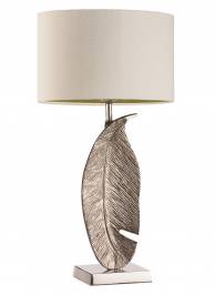 Светильник  настольный  (Настольная лампа) Heathfield & Co Leaf, Leaf Nickel Medium Table Lamp