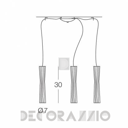 Светильник потолочный подвесной Evi Style FRISÈ - ES0503SO08SEAL