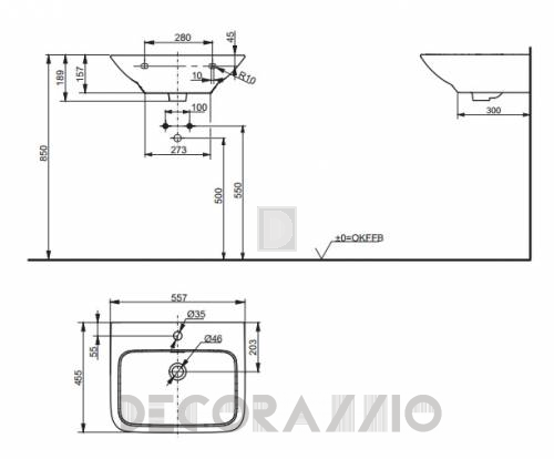 Подвесная раковина Toto MH Series - LW10300G