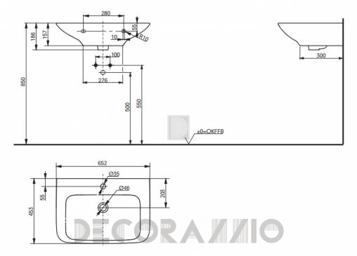 Подвесная раковина Toto MH Series - LW10064G