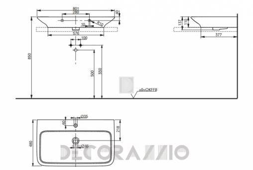 Накладная раковина Toto MH Series - LW10035G