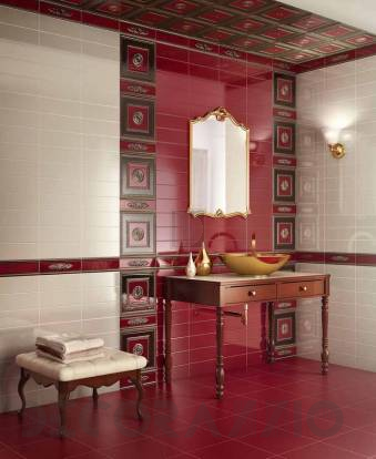 Настенная плитка Vallelunga Bathroom Furnishing - Bordeaux