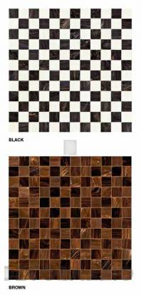 Настенная плитка Bisazza Decoration Mosaics - Decoration-Mosaic-CHECKMATE-Black