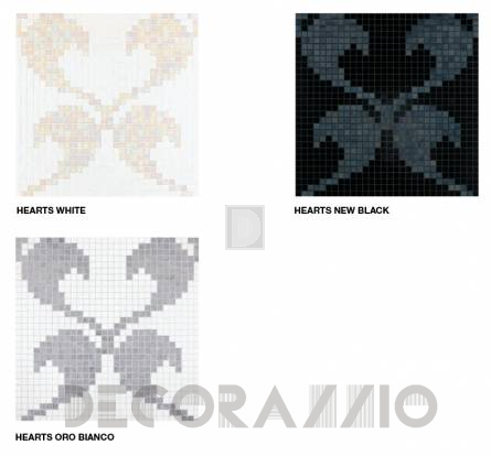 Настенная плитка Bisazza Decoration Mosaics - Decoration-Mosaic-HEARTS