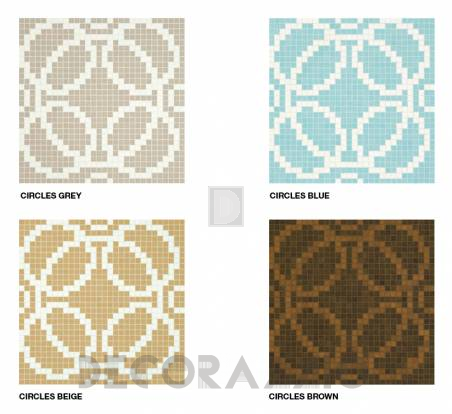Настенная плитка Bisazza Decoration Mosaics - Decoration-Mosaic-CIRCLES