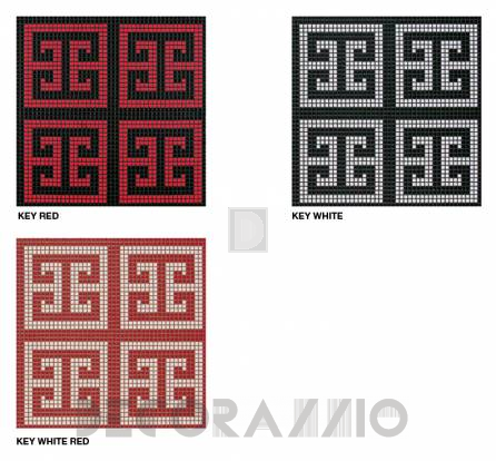 Напольная плитка Bisazza Decoration Mosaics - Decoration-Mosaic-KEY