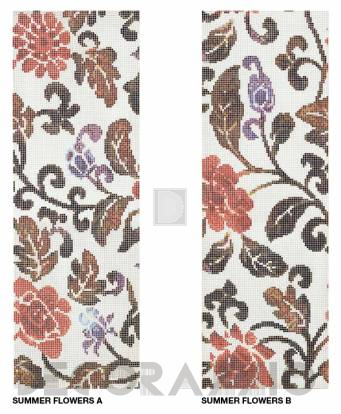 Напольная плитка Bisazza Decoration Mosaics - Decoration-Mosaic-SUMMER-FLOWERS-BLUE