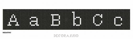 Настенная плитка Bisazza Borders - Border-Mosaic-ALFABETO