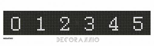 Настенная плитка Bisazza Borders - Border-Mosaic-ALFABETO