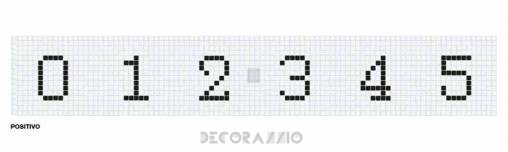 Настенная плитка Bisazza Borders - Border-Mosaic-ALFABETO