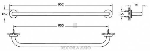 Держатель для полотенец Vitra Bathroom Arkitekta - 44278