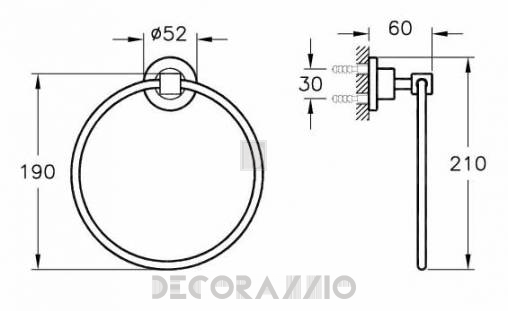 Держатель для полотенец Vitra Bathroom Juno - 44536