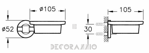 Мыльница Vitra Bathroom Juno - 44544