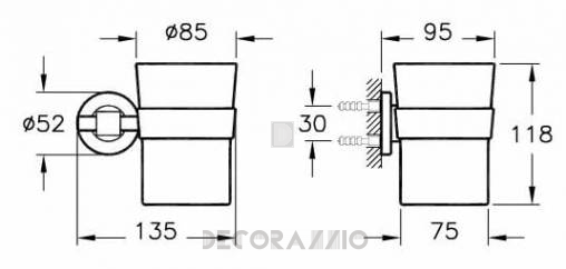 Стакан для зубных щеток Vitra Bathroom Juno - 44546