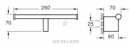 Держатель для полотенец Vitra Bathroom Diagon - 44436