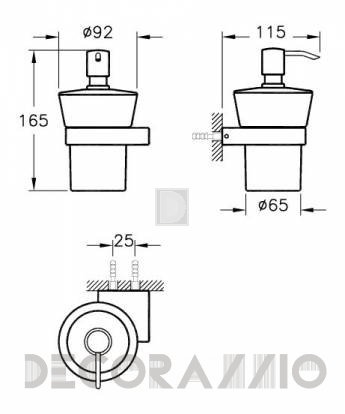 Дозатор для мыла Vitra Bathroom Diagon - 44427