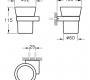 Стакан для зубных щеток Vitra Bathroom Diagon - 44426