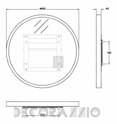 Зеркало для ванной Vitra Bathroom Ayna - 44037