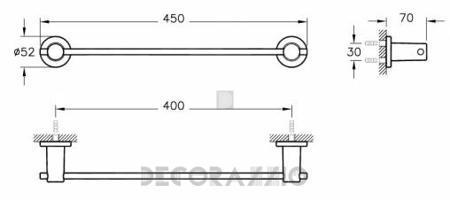 Держатель для полотенец Vitra Bathroom Ilia - 44392