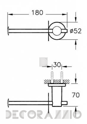 Держатель для полотенец Vitra Bathroom Ilia - 44399