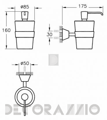 Дозатор для мыла Vitra Bathroom Matrix - 44583