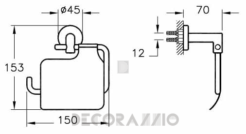 Держатель туалетной бумаги Vitra Bathroom Minimax - 44788