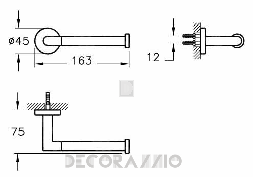 Держатель для полотенец Vitra Bathroom Minimax - 44789