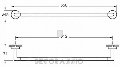 Держатель для полотенец Vitra Bathroom Minimax - 44784