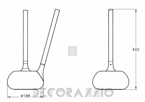 Держатель туалетной щётки Vitra Bathroom Istanbul - 48007