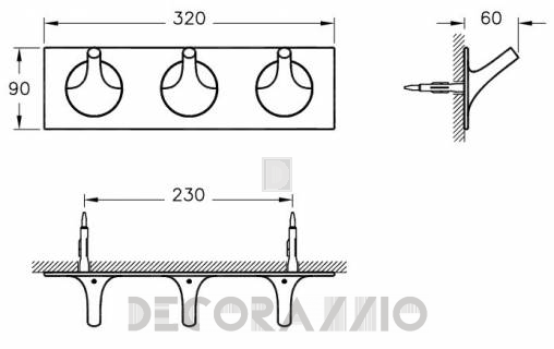 Держатель для полотенец Vitra Bathroom Istanbul - 48012