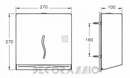 Держатель для полотенец Vitra Bathroom Arkitekta - 44351