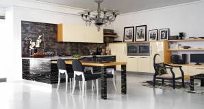 Комплект в кухню MOD'ART Yacht Line, Yacht Line Black & Butter