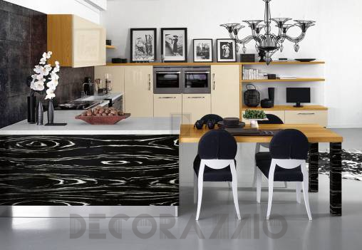 Комплект в кухню MOD'ART Yacht Line - Yacht Line Black & Butter
