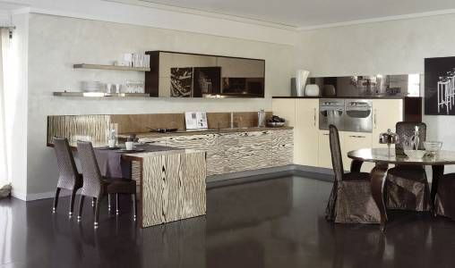 Комплект в кухню MOD'ART Yacht Line - Yacht Line Butter and Brown