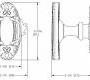 Ручки для распашных дверей фиксированные Sherle Wagner Oval Beaded - 0054DOR-BS