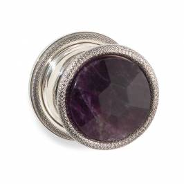 Ручки для распашных дверей фиксированные Sherle Wagner Semiprecious Knurled, 1065DOR-AMET-BS1