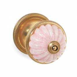 Ручки для распашных дверей фиксированные Sherle Wagner Semiprecious Globe, 1098DOR-RSQU-AG