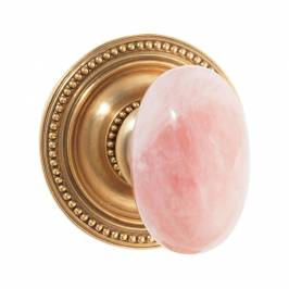 Ручки для распашных дверей фиксированные Sherle Wagner Semiprecious Oval, 0026DOR-RSQU-AG