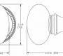 Ручки для распашных дверей фиксированные Sherle Wagner Semiprecious Oval - 0026DOR-RSQU-AG